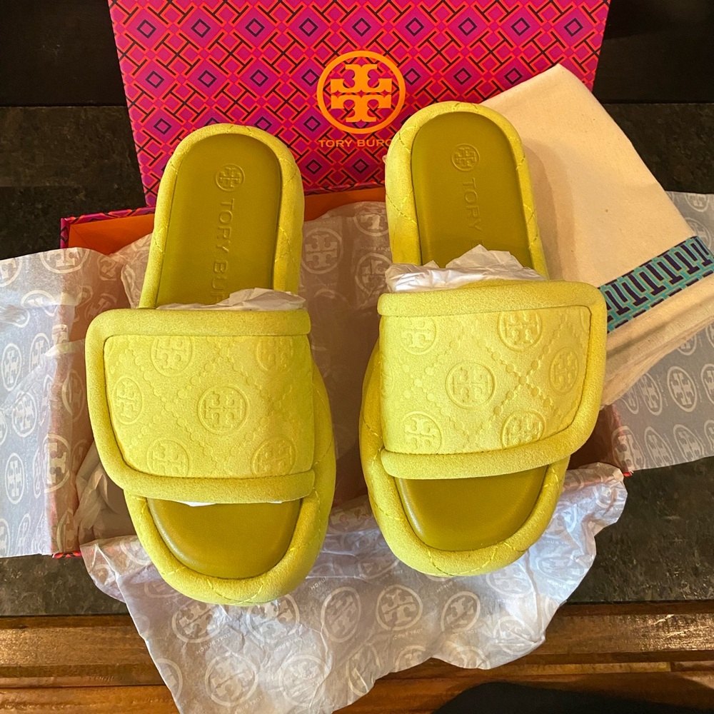 Tory Burch T Monorgram Bubble Slide Sandals